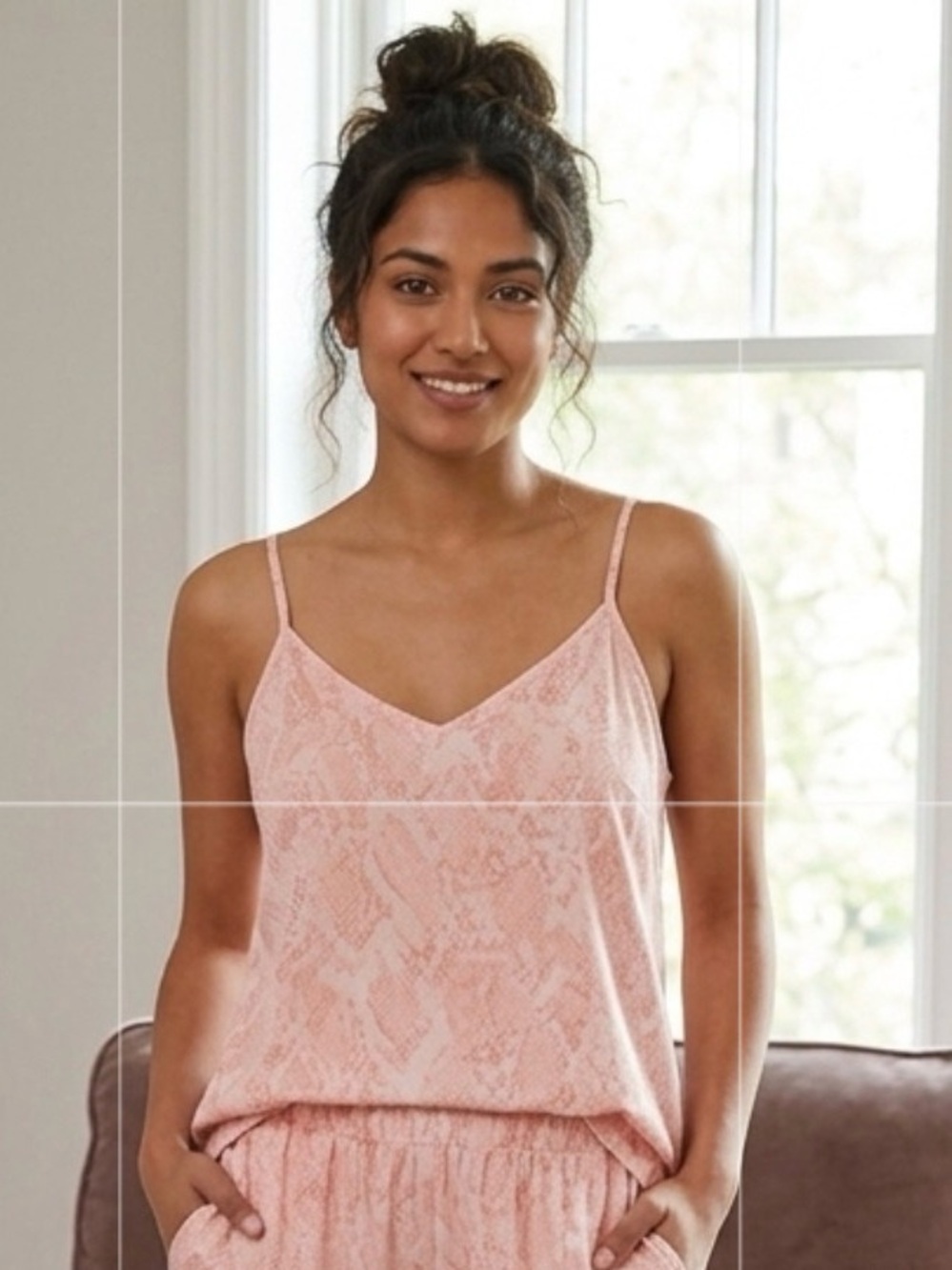 A New Day Pink Snake Print Cami Top